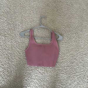 Aritzia sculpt knit tank cropped
